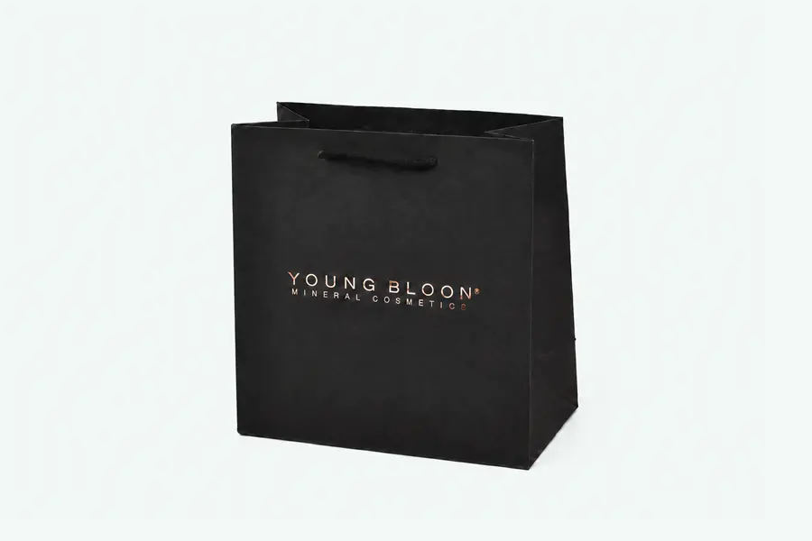 Dyed Black Card Paper Bag