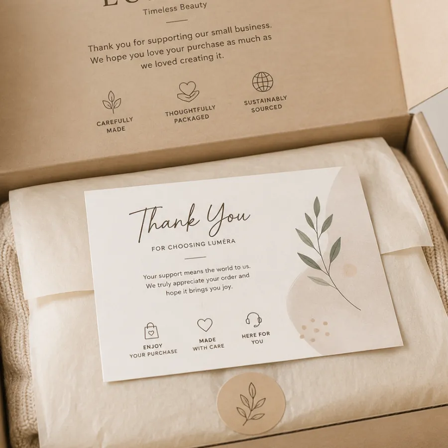Packaging Inserts & Brand Communication