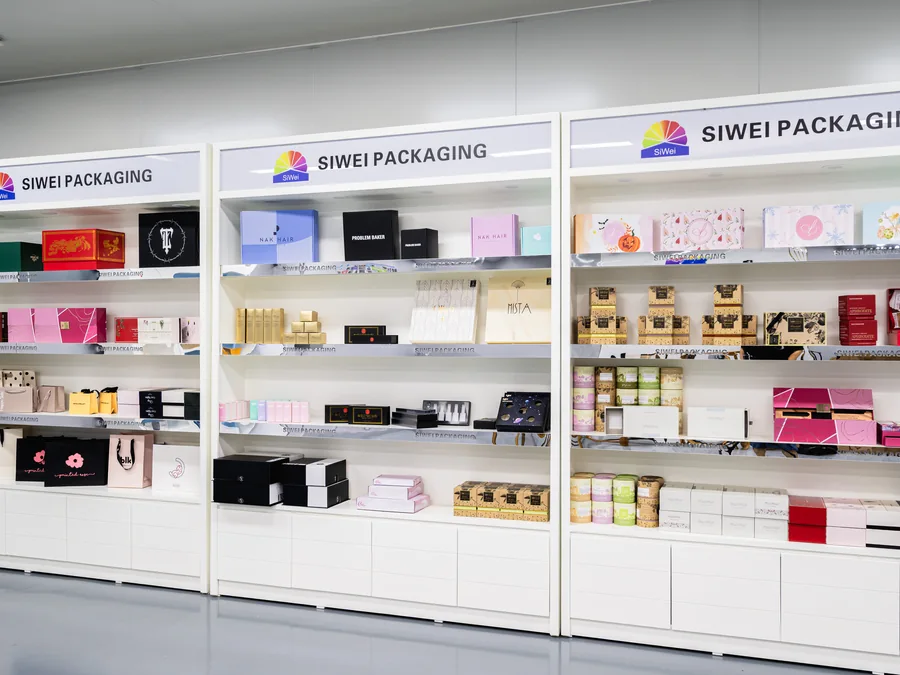 Custom paper box samples at SiWei Packaging